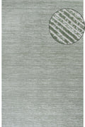 Carmel White-Green Striped Rug | 6020