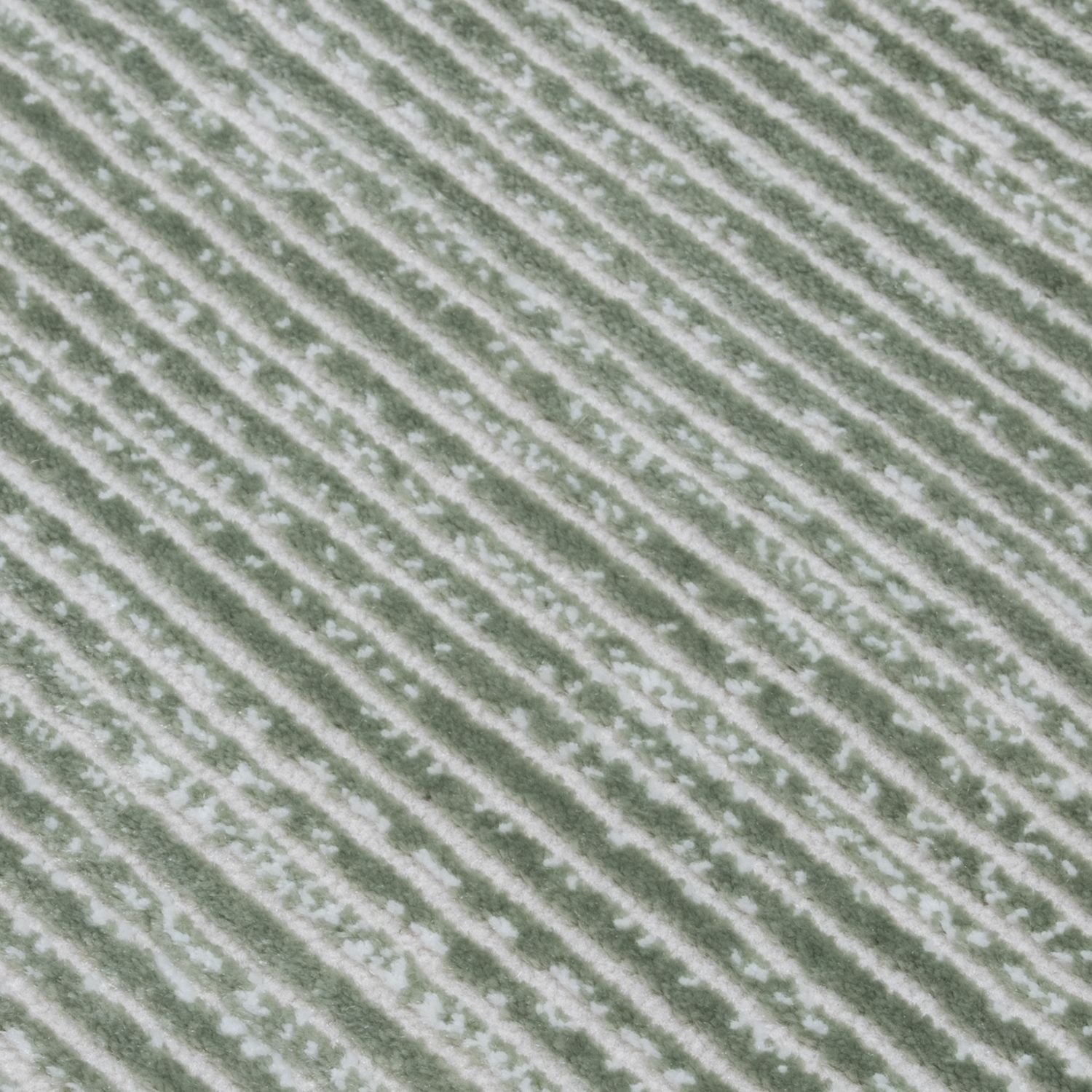 Carmel green striped design rug, textured pile, durable material, anti-allergic, easy-care | THE RUGS