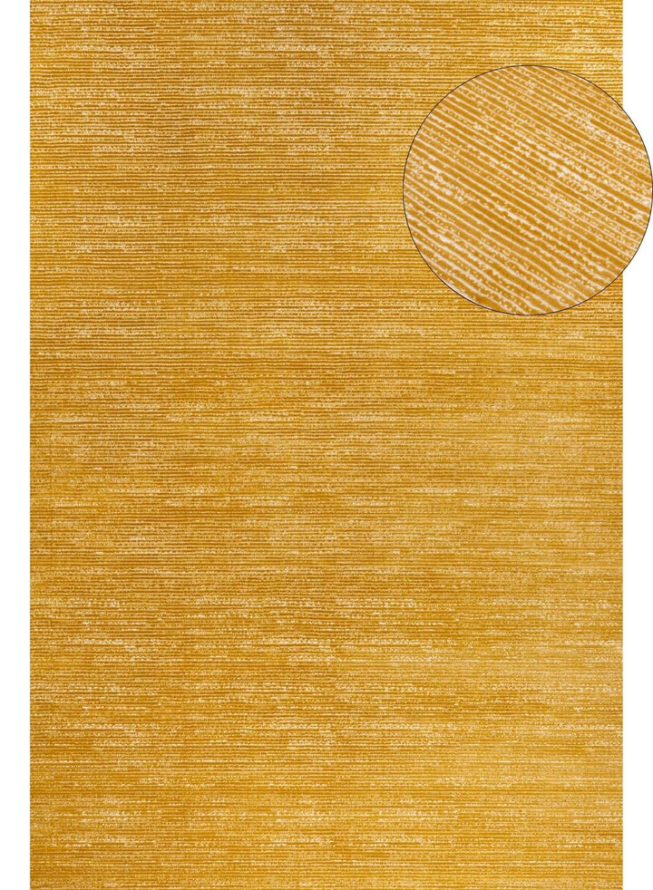 Carmel Cream-Gold Striped Rug | 6020