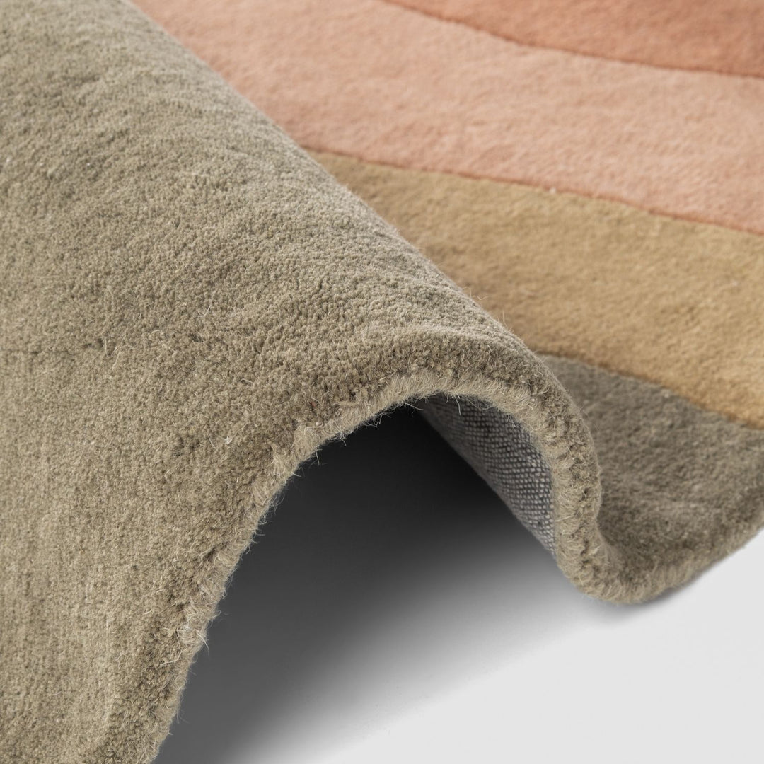 Ted Baker Chelsea Wool Rug Cream Multicolour, easy care, heat insulting, cotton backing, hand-made.