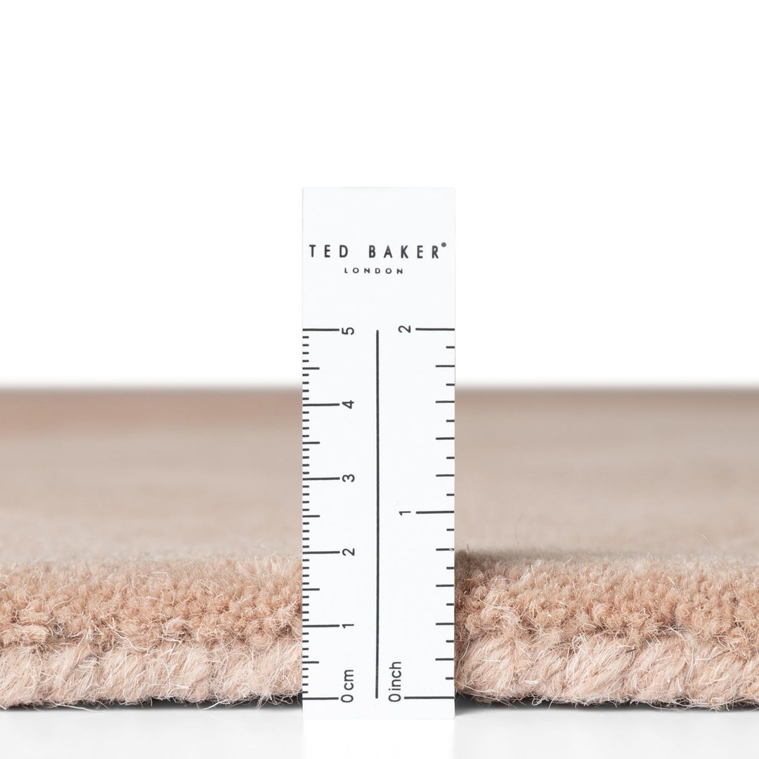 Ted Baker Chelsea Wool Rug Cream Multicolour, easy care, heat insulting, cotton backing, hand-made.