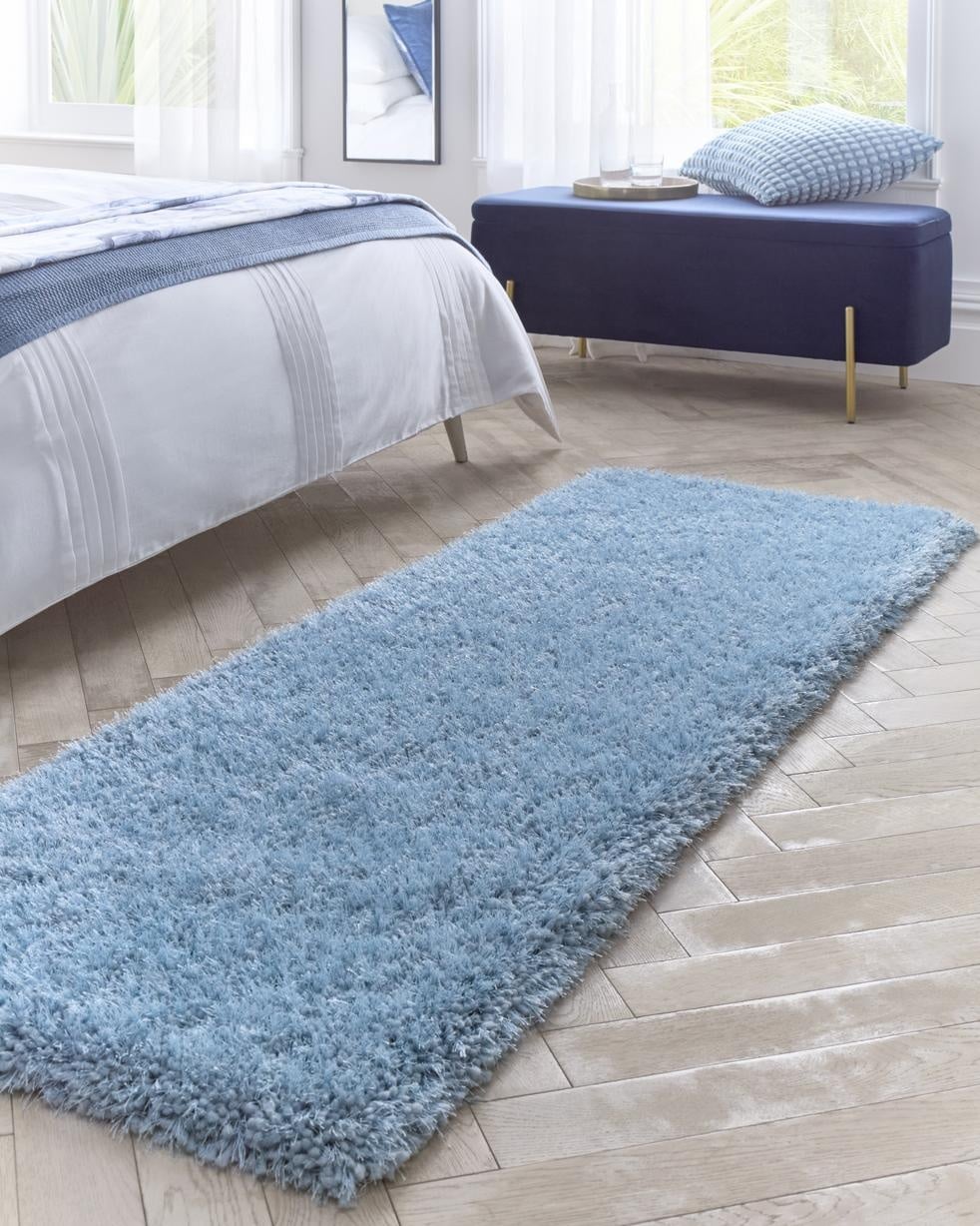 Chicago Duck Egg Blue Shaggy Rug