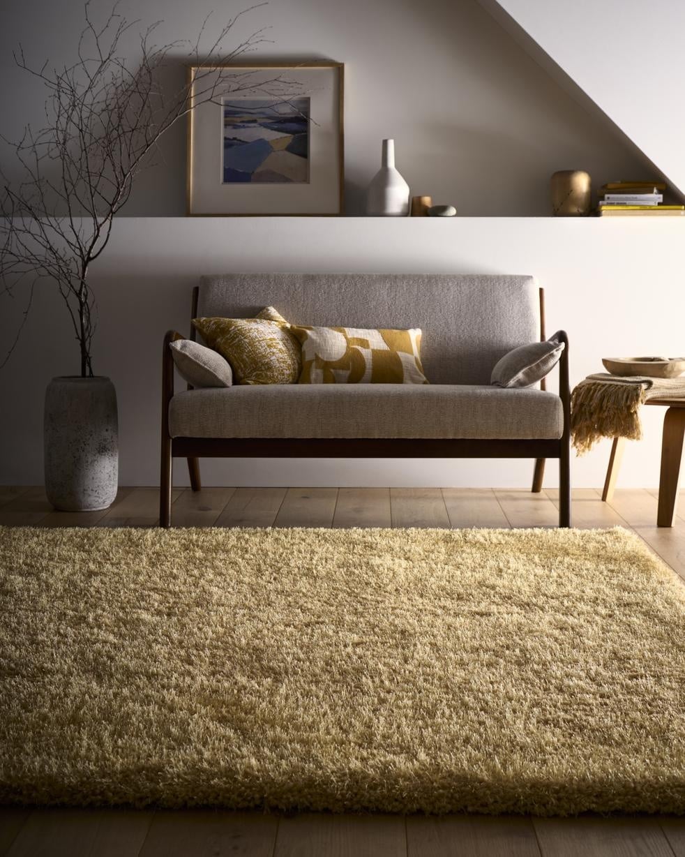 Chicago Ochre Shaggy Rug