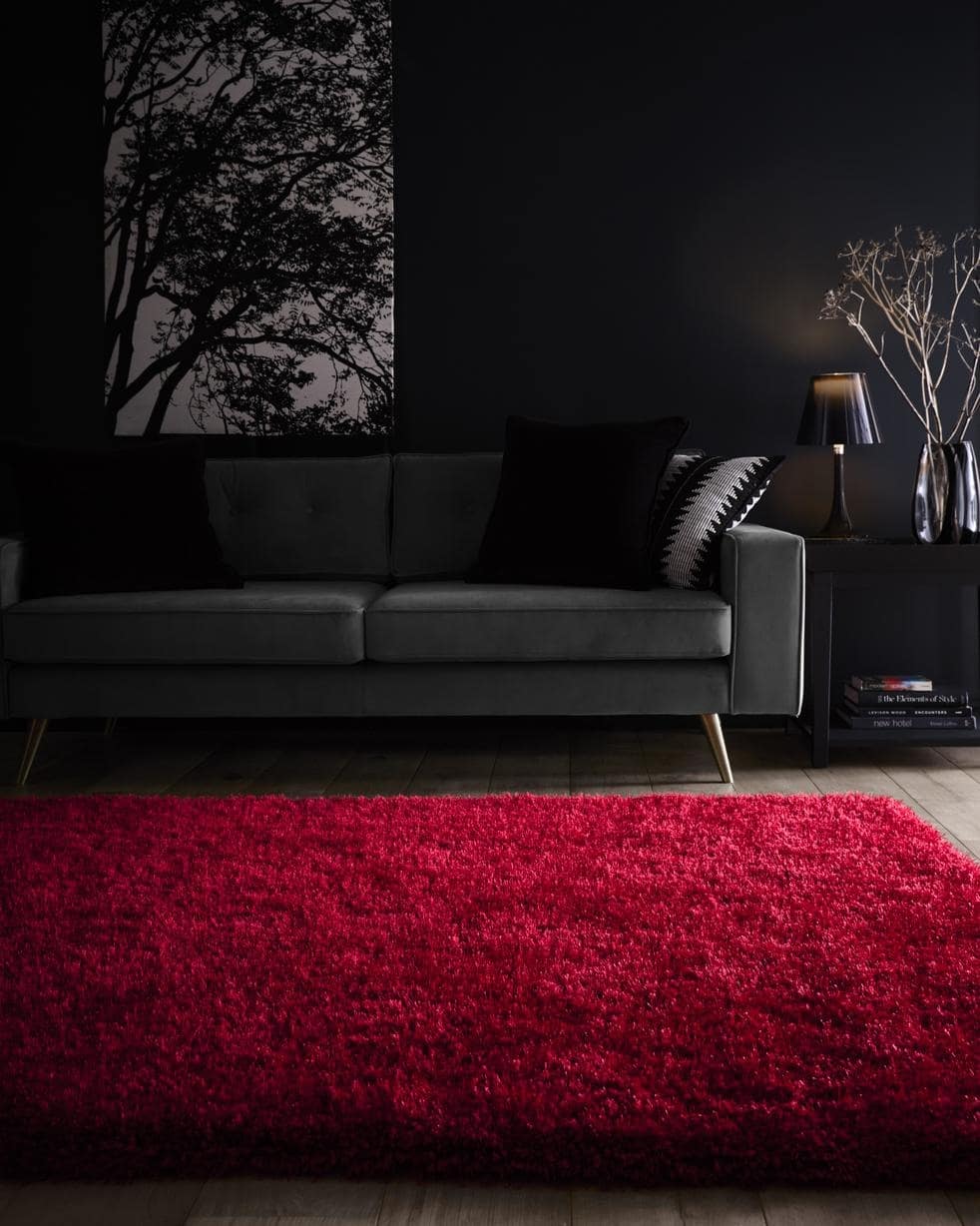 Chicago Red Shaggy Rug - Luxurious Comfort for Your Home