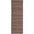 Brown textured runner rug on a white background