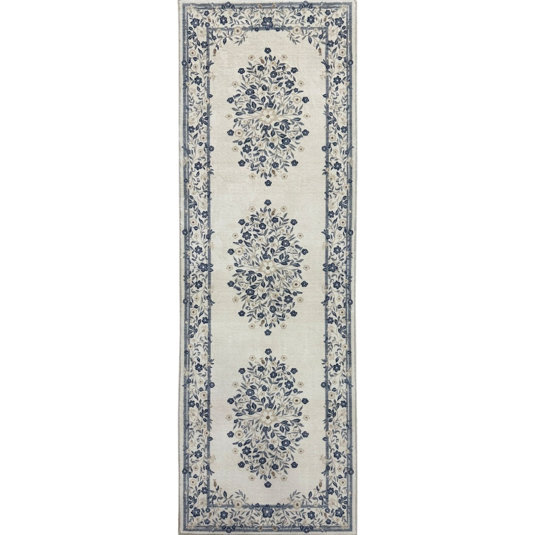 cream-royal-classic-rug-floral-design-easy to clean