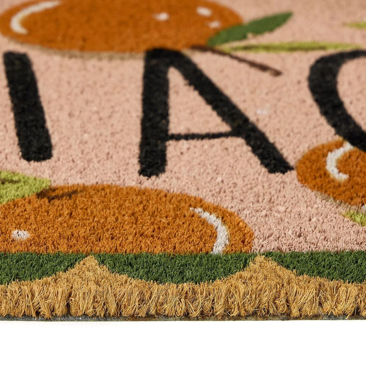 Colourful Natural Coir Doormat - 45x75 cm