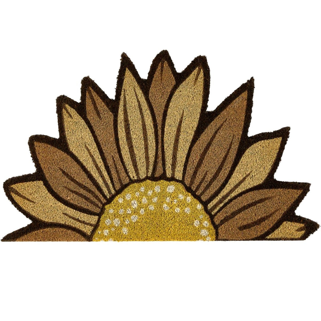 Colourful Natural Coir Doormat - 45x75 cm