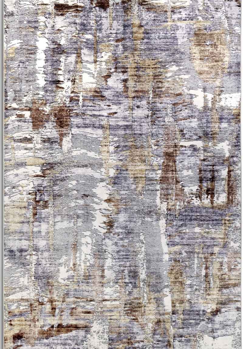 The Rugs Shortpile Copper Gold Abstract Modern Rug - Quality