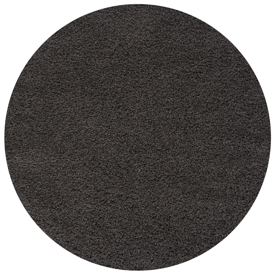 The Rugs Area Rug - Modern Luxury Shaggy Rug Solid Dark Grey