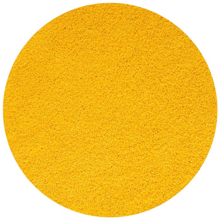 Premium Shaggy Rug Plain Yellow Rectangle Shape | The Rugs