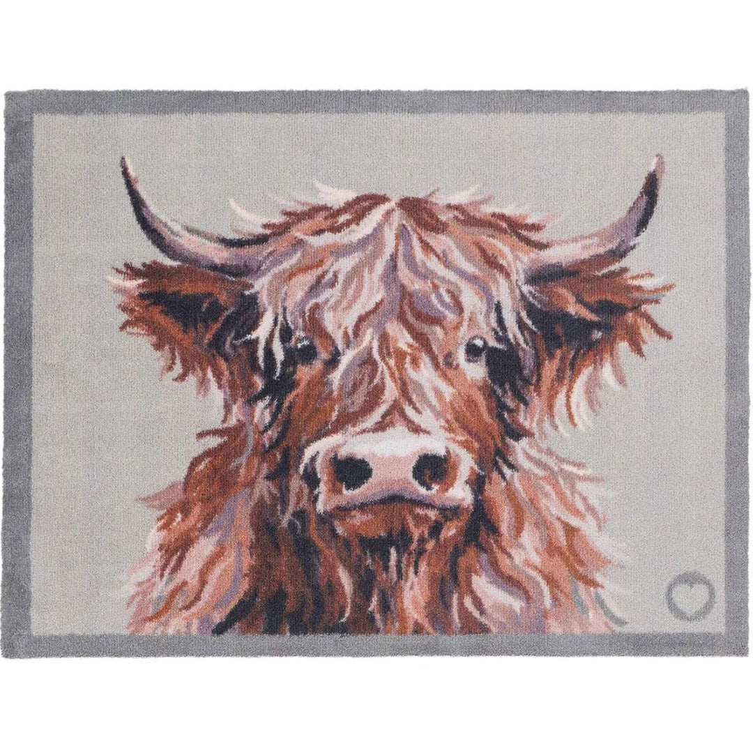 view cow  mat teal washable, ultra-absorbent, non-slip.