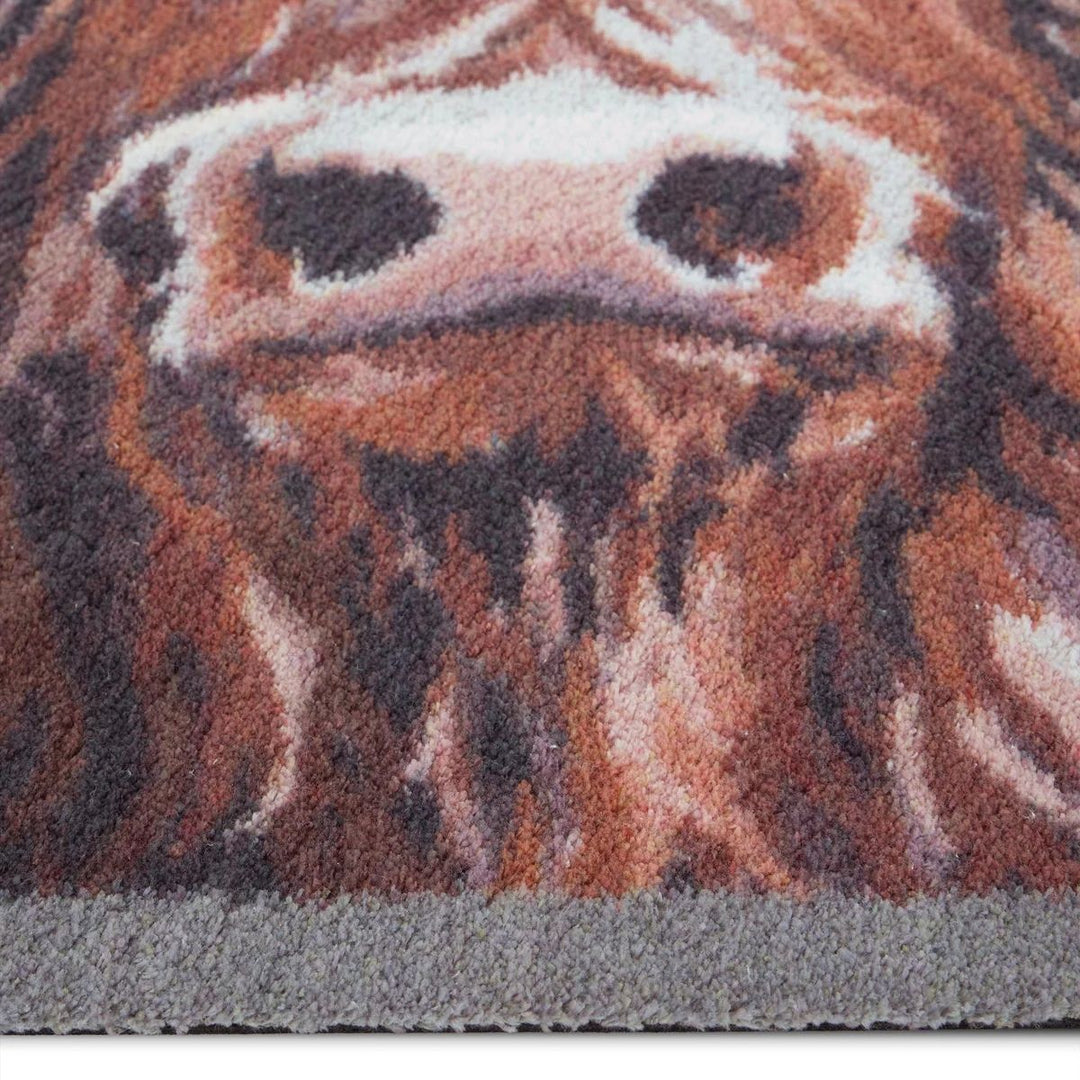 view cow  mat teal washable, ultra-absorbent, non-slip.