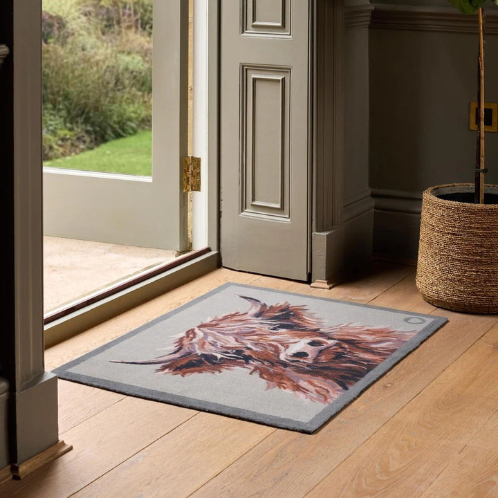 view cow  mat teal washable, ultra-absorbent, non-slip.