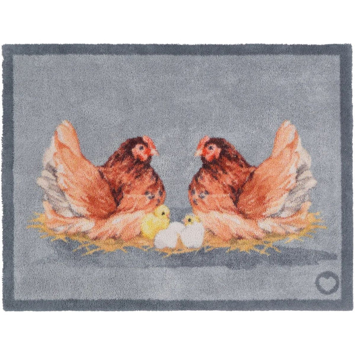 View hens mat teal washable, ultra-absorbent, non-slip.