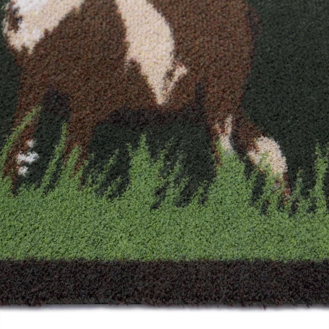 View deer mat teal washable, ultra-absorbent, non-slip.