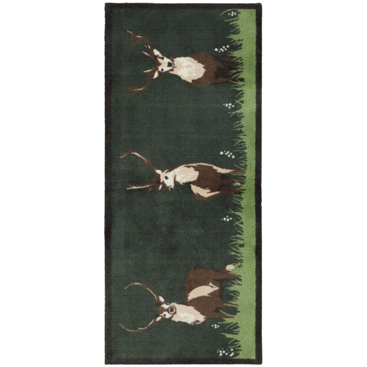 View deer mat teal washable, ultra-absorbent, non-slip.