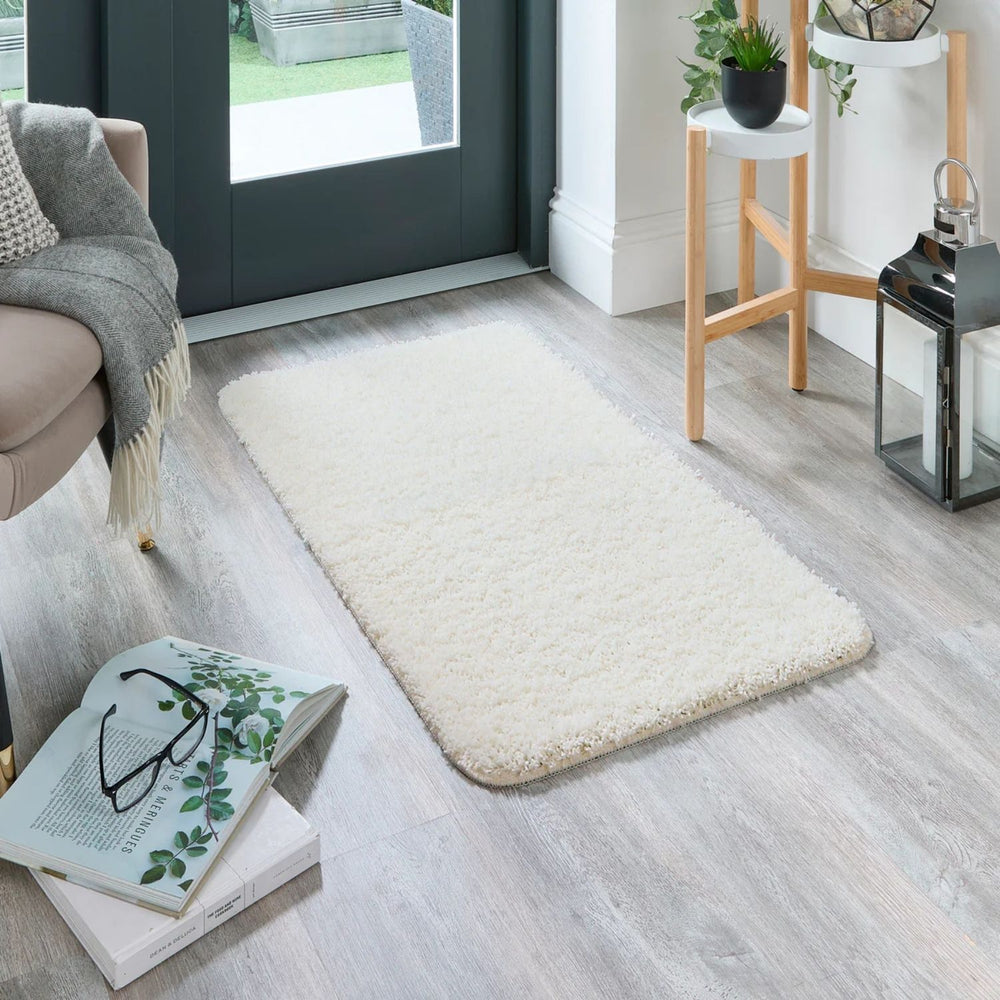 Washable Ghost Ivory Shaggy Rug | British Luxury | The Rugs