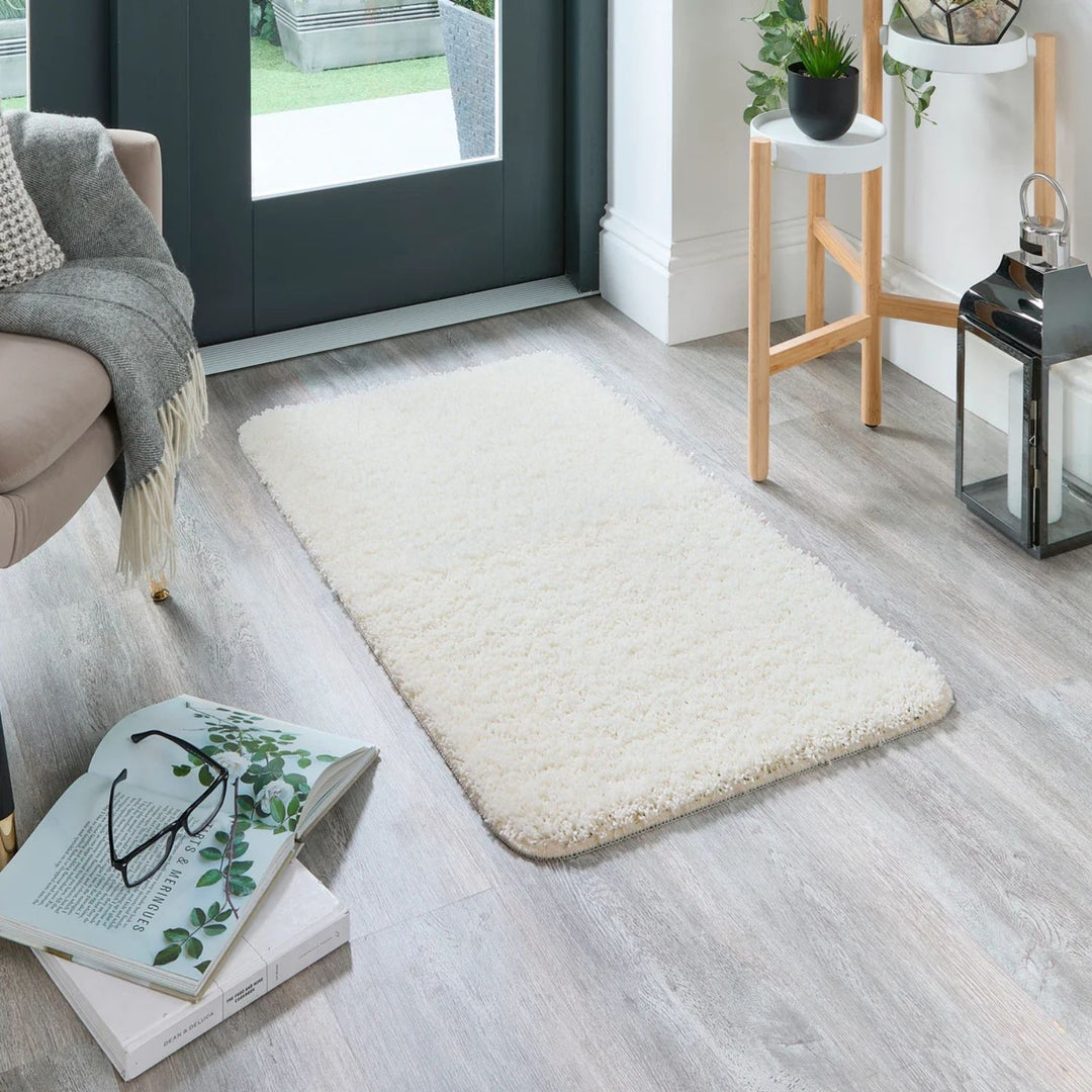 Washable Ghost Ivory Shaggy Rug | British Luxury | The Rugs
