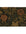 Floral patterned doormat with green and brown colors on a white background