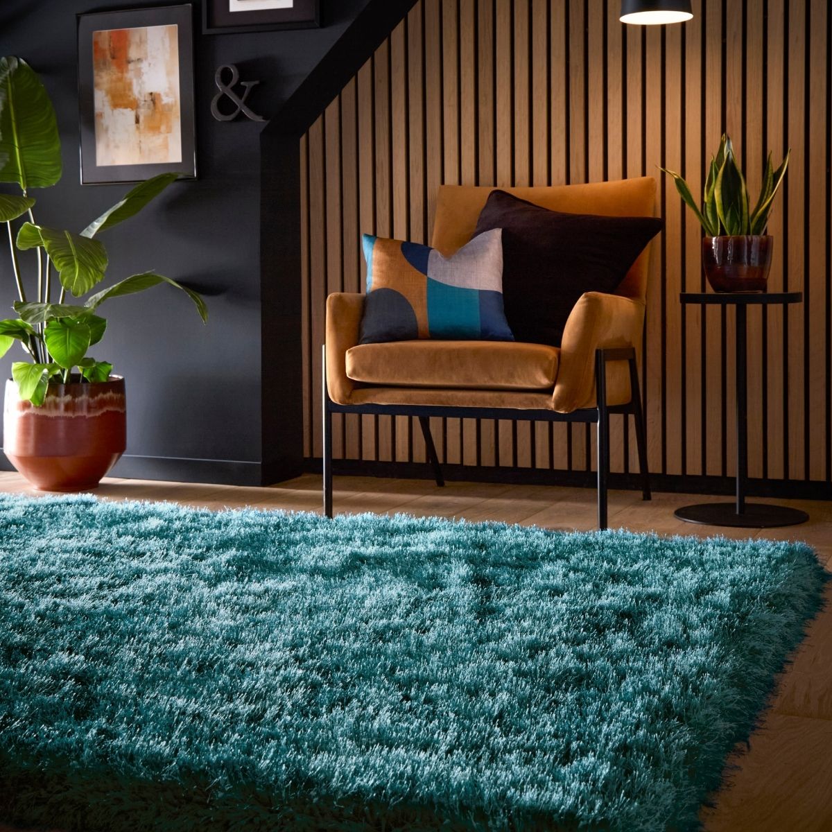 The Rugs Decadence Plush Teal Rug 60x120cm - Quality Comfort