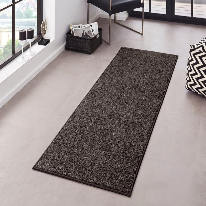 The Rugs Modern Plain Velour Rug - Quality & Comfort