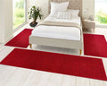 Design Velours Red Rug 3 pcs