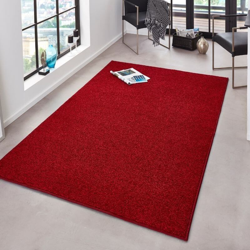 The Rugs Modern Plain Velour Rug - Quality & Comfort