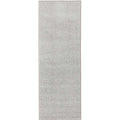 Modern Plain Velour White Rug