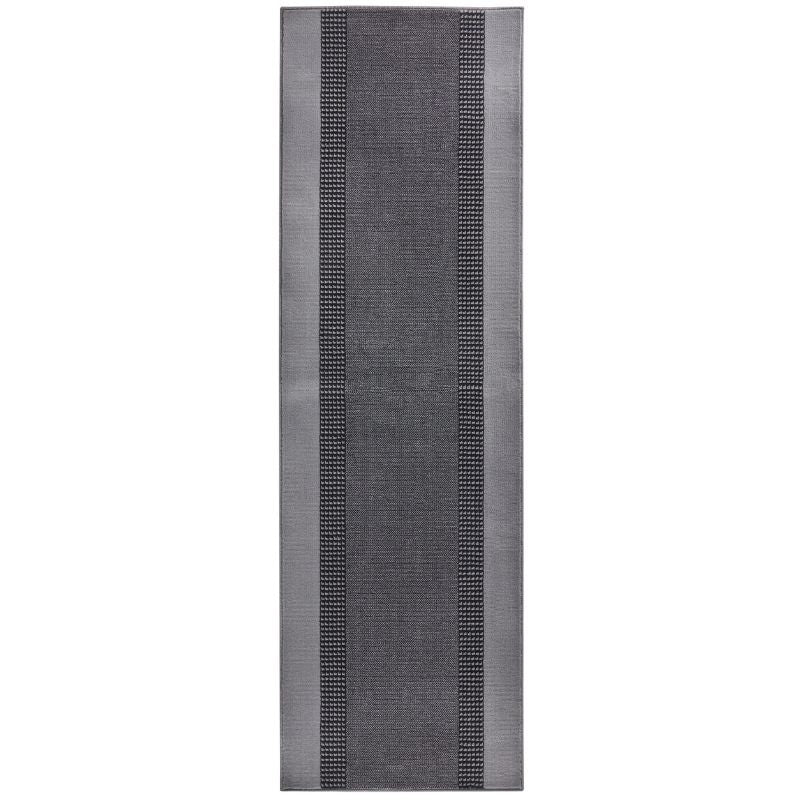 Designer Velours Grey Runner “Band” – Classic Elegance