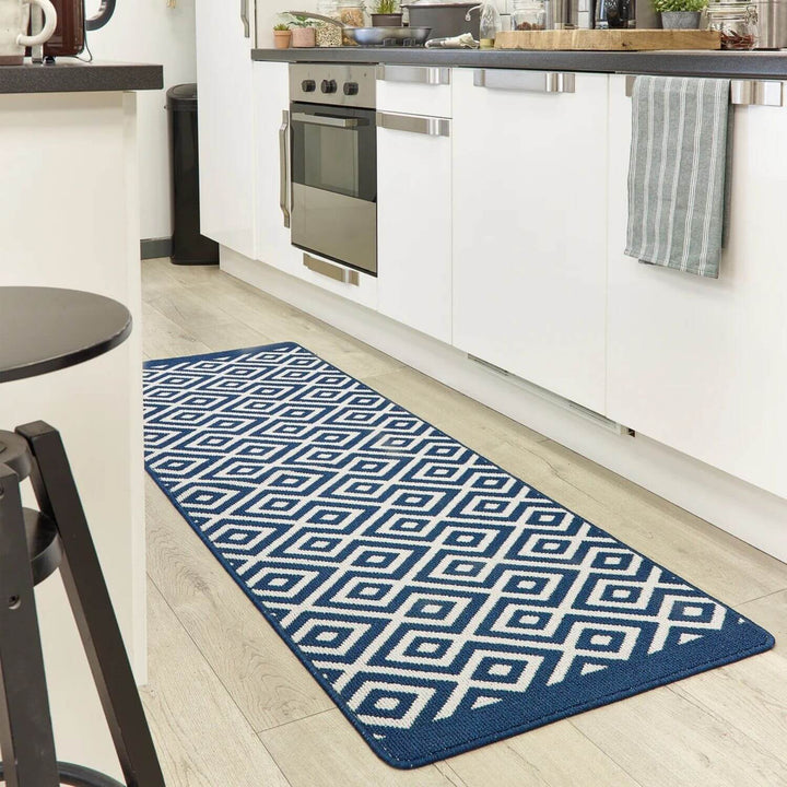 The Rugs Durable Washable Mat: Diamond Design | Eco-Friendly