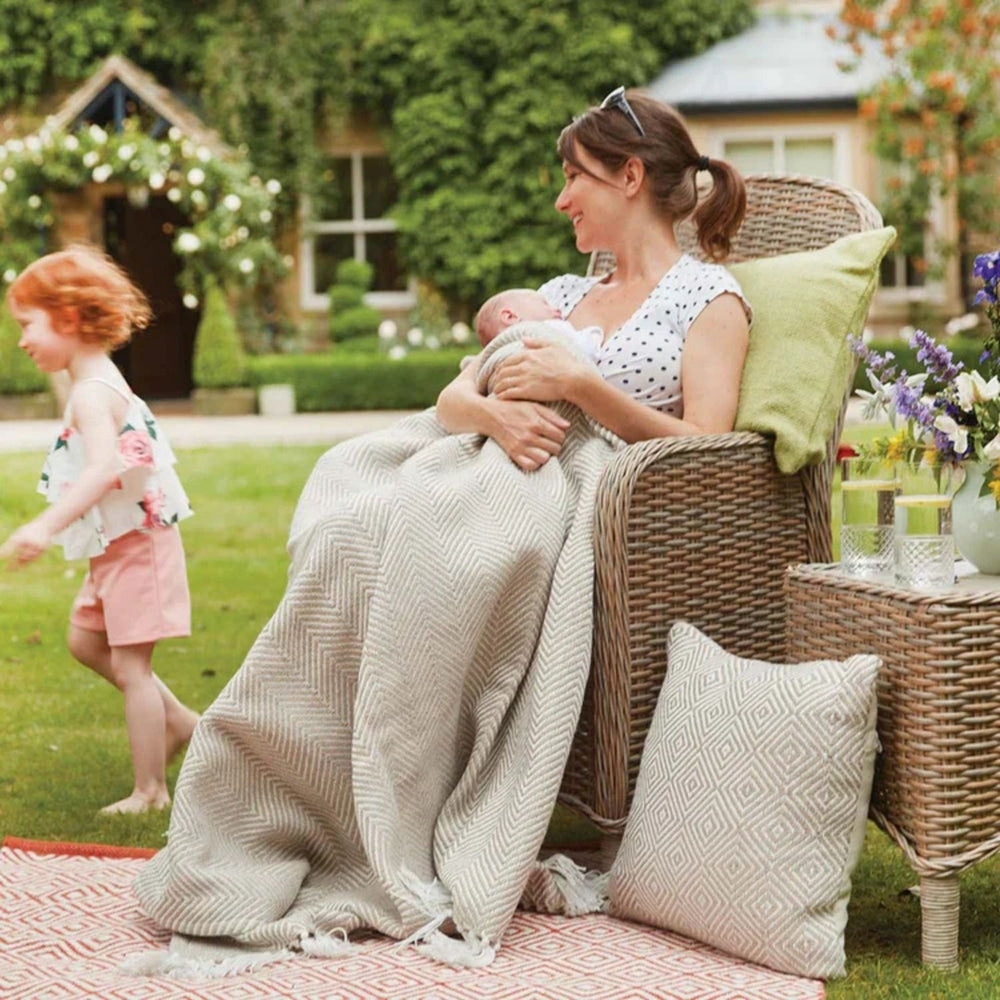 Diamond Design Woven Cushion | Eco-Luxury | The Rugs