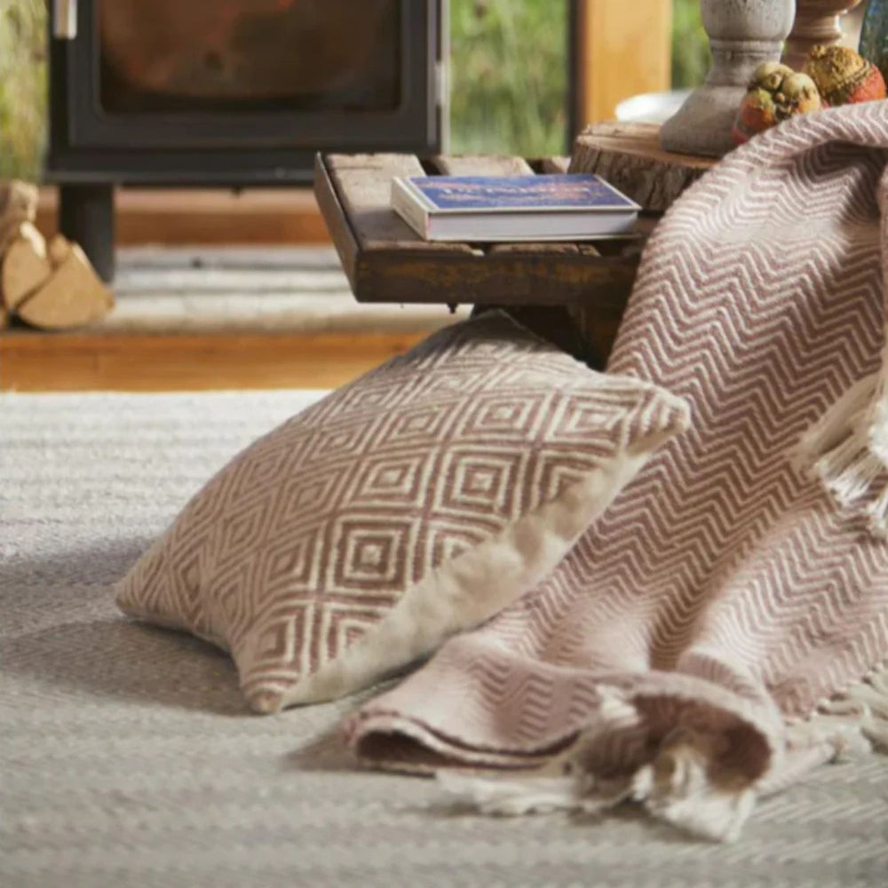 Diamond Design Woven Cushion | Eco-Luxury | The Rugs