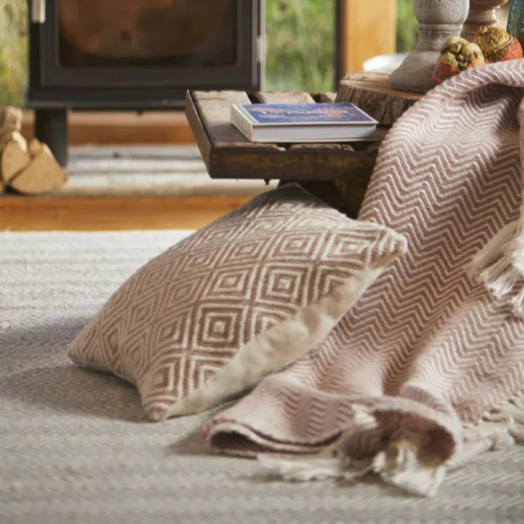 Diamond Design Woven Cushion | Eco-Luxury | The Rugs