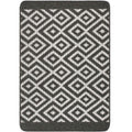 Diamond Dark Grey Washable Mat or Runner