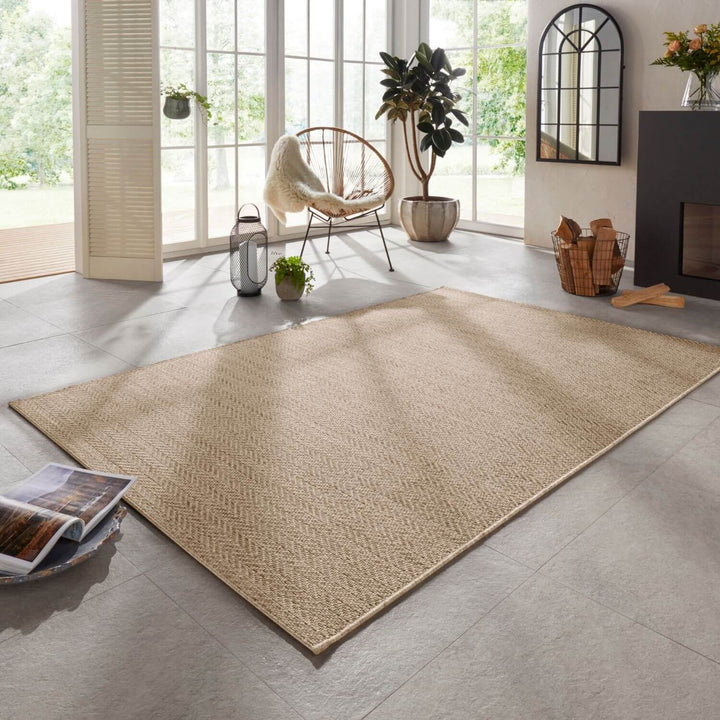 Indoor - Outdoor Dreux Natural Cream | Handmade-Look