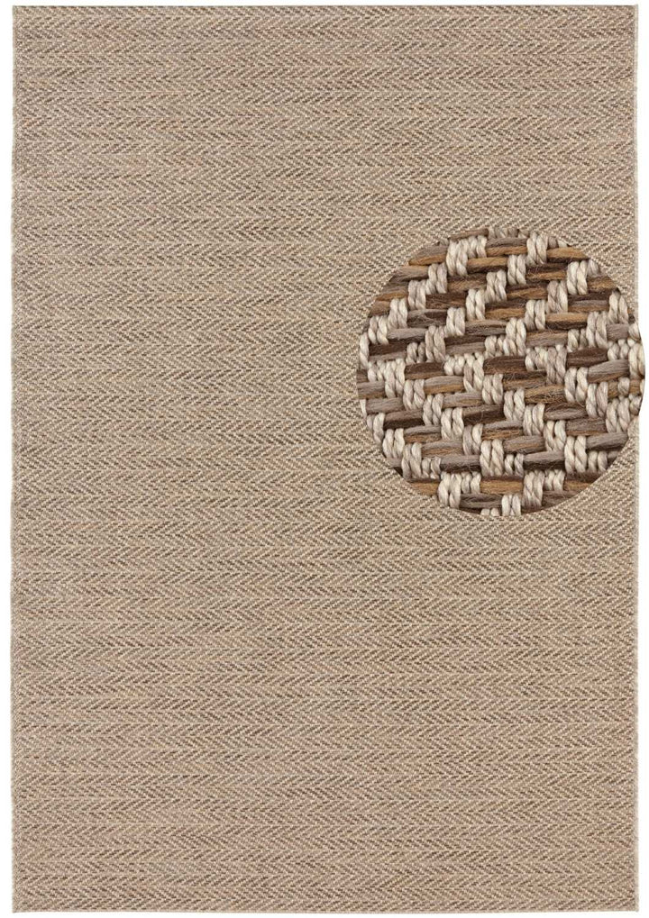 Indoor - Outdoor Dreux Natural Cream | Handmade-Look