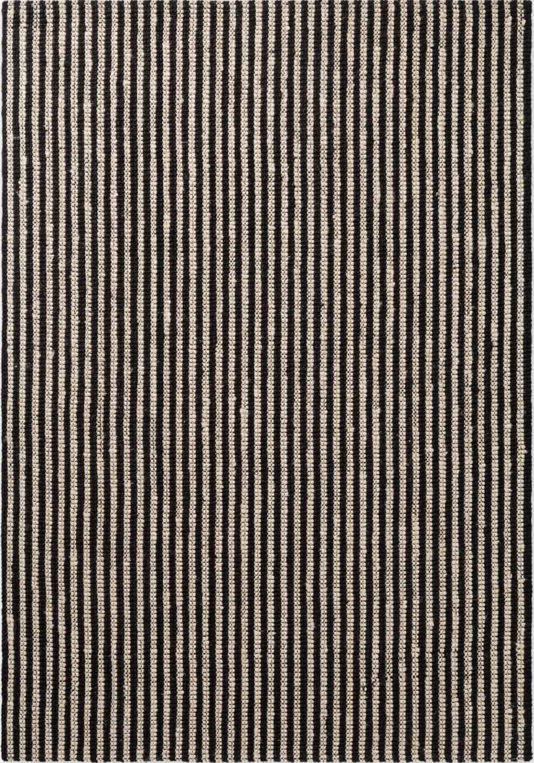 Textured black and white striped fabric pattern