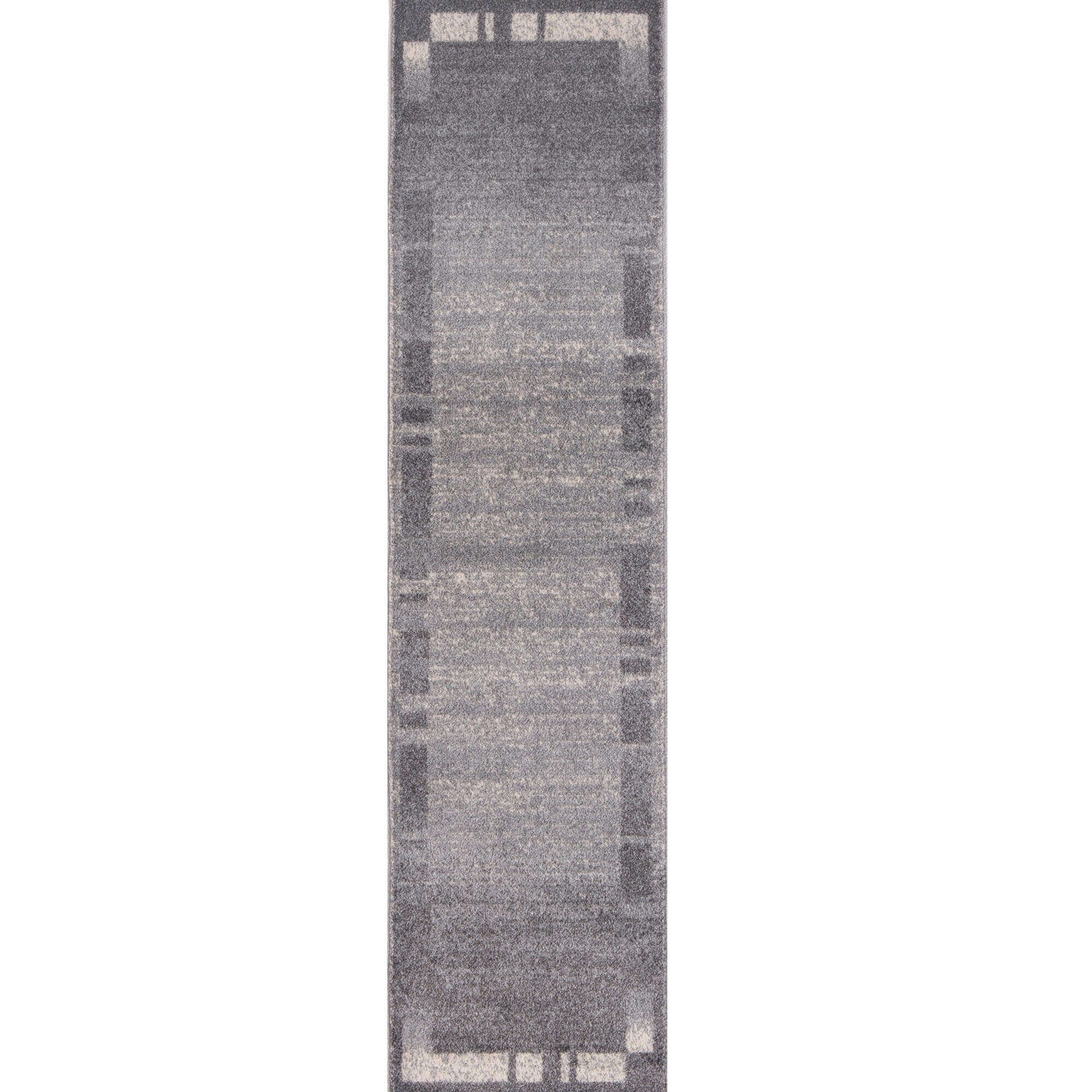 Modern Living Room Rug Bordered Grey Cream | The Rugs