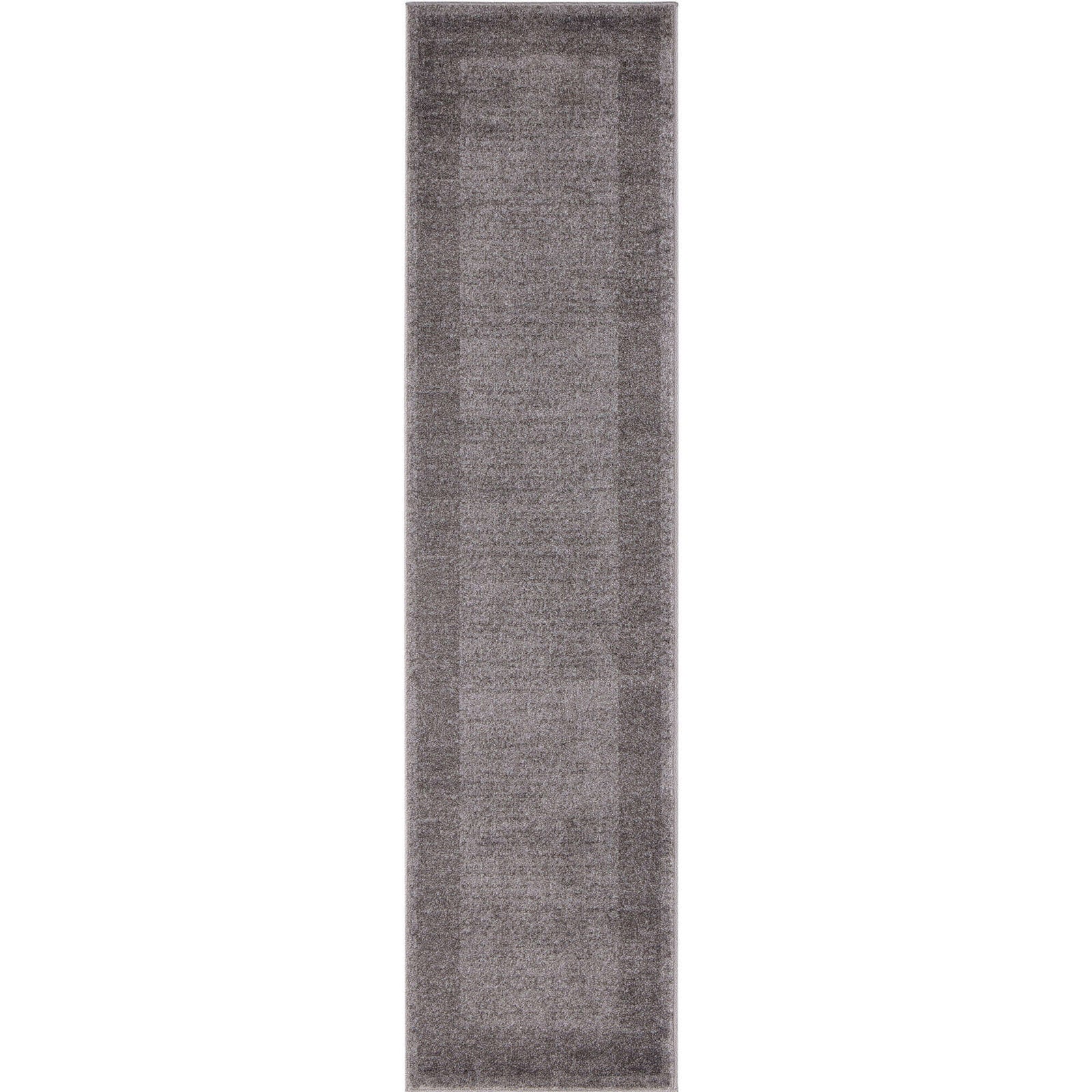 Modern Living Room Rug Bordered Design in Grey | The Rugs