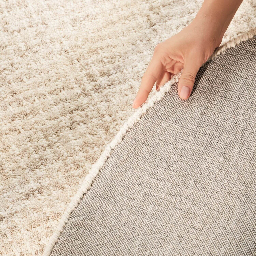 Eloise Woollen Cream Grey Rug, abstract design, natural, soft, durable material, eco-friendly, easy care rug.