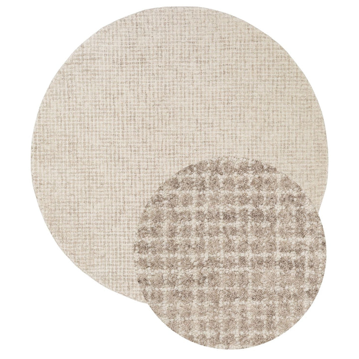 Eloise Woollen Cream Grey Rug, abstract design, natural, soft, durable material, eco-friendly, easy care rug.