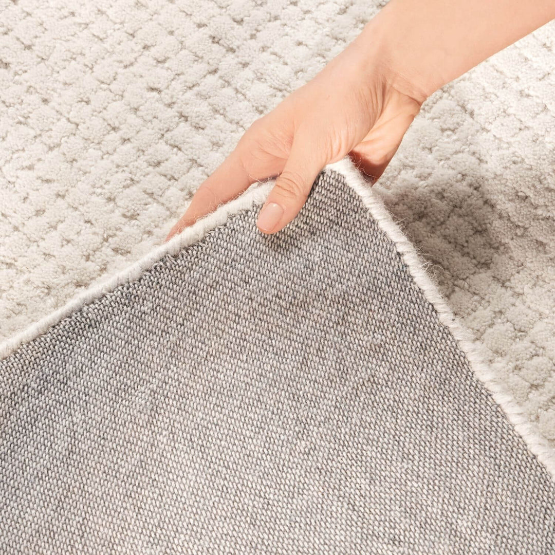 Eloise Woollen Cream Rug, Warm and Cosy rug, soft pile, long-lasting, eco-friendly | THE RUGS