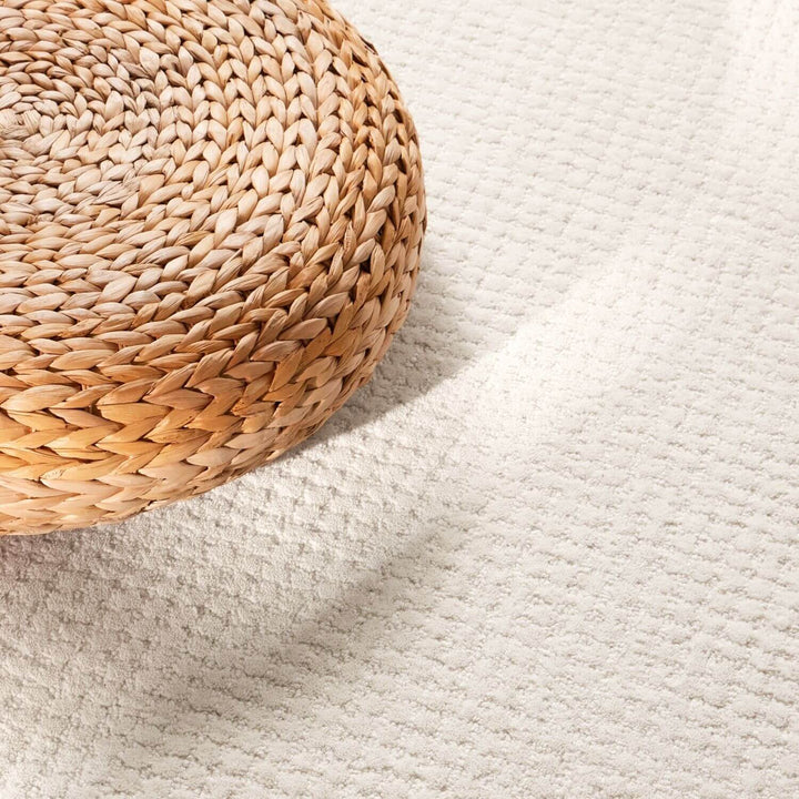 Eloise Woollen Cream Rug, Warm and Cosy rug, soft pile, long-lasting, eco-friendly | THE RUGS