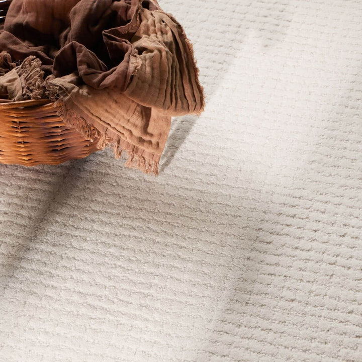 Eloise Woollen Cream Rug, Warm and Cosy rug, soft pile, long-lasting, eco-friendly | THE RUGS