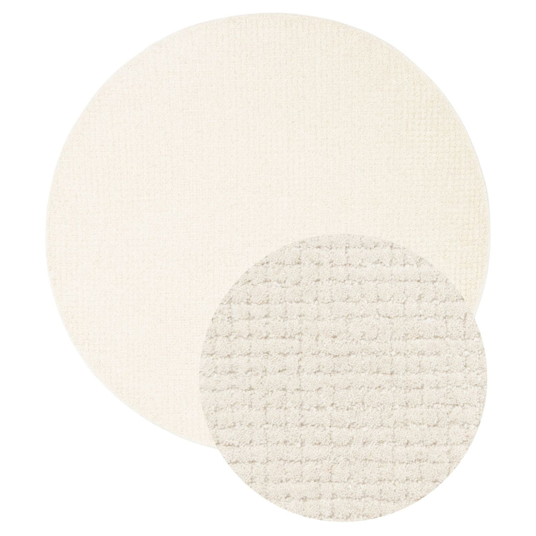 Eloise Woollen Cream Rug, Warm and Cosy rug, soft pile, long-lasting, eco-friendly | THE RUGS