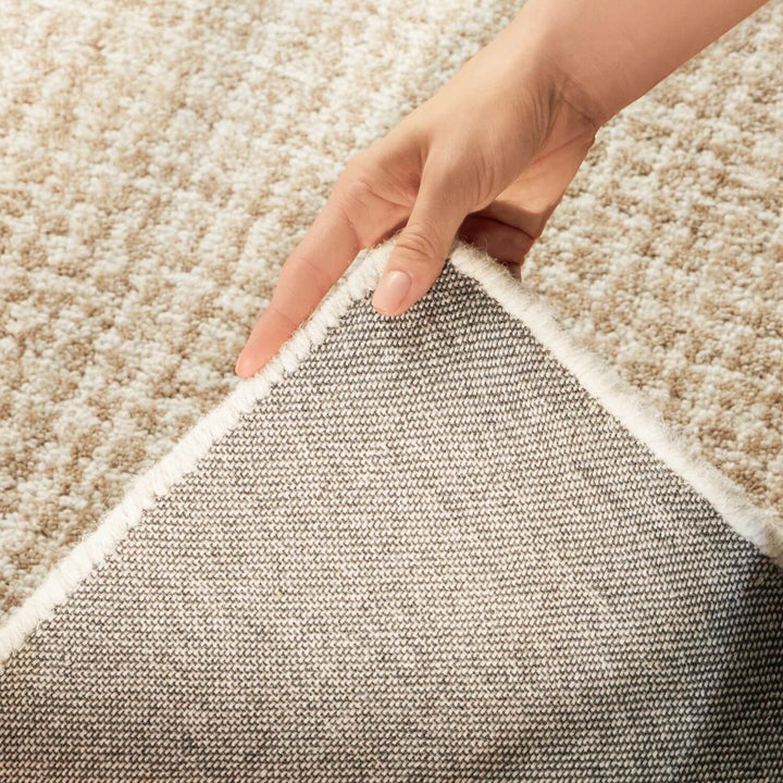 Hanse Home Eloise Wool rug, Cream brown colours, scandy style rug, abstract design, durable and soft rug, vacuum friendly | THE RUGS