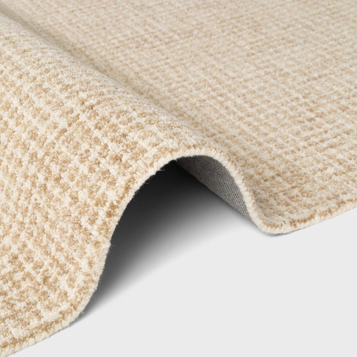 Hanse Home Eloise Wool rug, Cream brown colours, scandy style rug, abstract design, durable and soft rug, vacuum friendly | THE RUGS