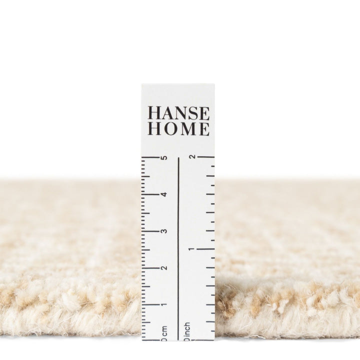 Hanse Home Eloise Wool rug, Cream brown colours, scandy style rug, abstract design, durable and soft rug, vacuum friendly | THE RUGS