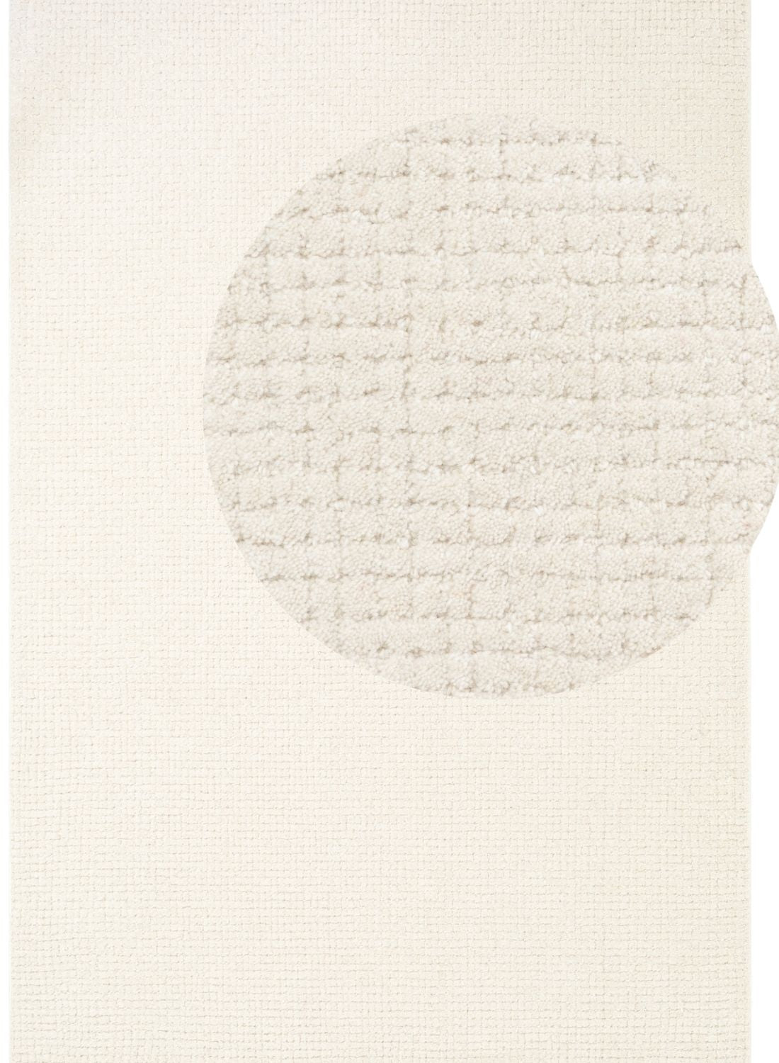 Eloise Woollen Cream Rug, Warm and Cosy rug, soft pile, long-lasting, eco-friendly | THE RUGS